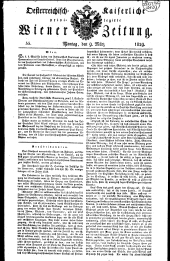 Wiener Zeitung 18290309 Seite: 1