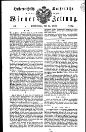 Wiener Zeitung 18290312 Seite: 1