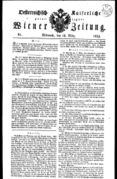 Wiener Zeitung 18290318 Seite: 1