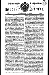 Wiener Zeitung 18290321 Seite: 1