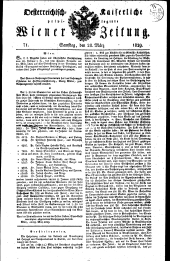 Wiener Zeitung 18290328 Seite: 1