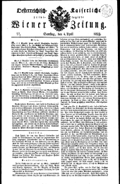 Wiener Zeitung 18290404 Seite: 1