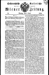 Wiener Zeitung 18290406 Seite: 1