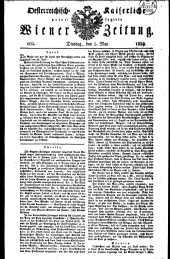 Wiener Zeitung 18290505 Seite: 1