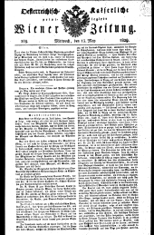 Wiener Zeitung 18290513 Seite: 1