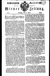 Wiener Zeitung 18290515 Seite: 1