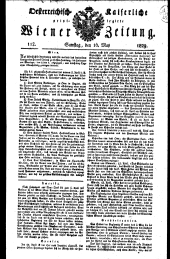 Wiener Zeitung 18290516 Seite: 1