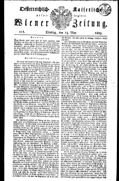 Wiener Zeitung 18290519 Seite: 1