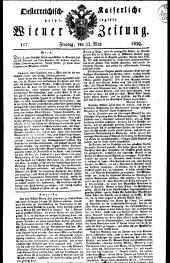 Wiener Zeitung 18290522 Seite: 1