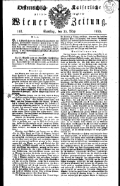 Wiener Zeitung 18290523 Seite: 1