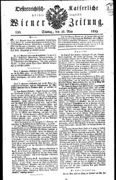 Wiener Zeitung 18290526 Seite: 1