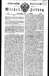 Wiener Zeitung 18290611 Seite: 1