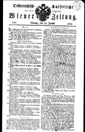 Wiener Zeitung 18290622 Seite: 1