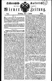 Wiener Zeitung 18290707 Seite: 1