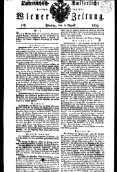 Wiener Zeitung 18290804 Seite: 1