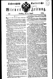 Wiener Zeitung 18290822 Seite: 1