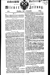 Wiener Zeitung 18290905 Seite: 1