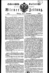 Wiener Zeitung 18290907 Seite: 1