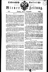 Wiener Zeitung 18290911 Seite: 1