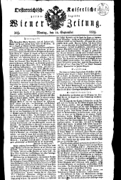 Wiener Zeitung 18290914 Seite: 1