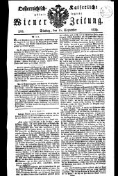 Wiener Zeitung 18290915 Seite: 1