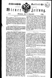 Wiener Zeitung 18290916 Seite: 1