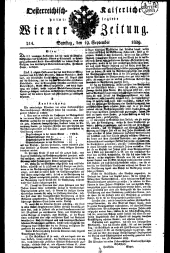 Wiener Zeitung 18290919 Seite: 1