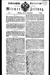 Wiener Zeitung 18290921 Seite: 1