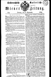 Wiener Zeitung 18290925 Seite: 1