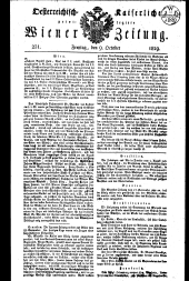 Wiener Zeitung 18291009 Seite: 1