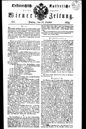 Wiener Zeitung 18291016 Seite: 1