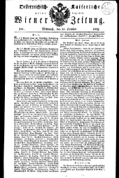 Wiener Zeitung 18291021 Seite: 1