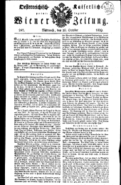 Wiener Zeitung 18291028 Seite: 1