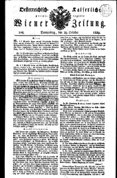 Wiener Zeitung 18291029 Seite: 1