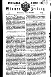 Wiener Zeitung 18291105 Seite: 1