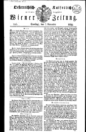 Wiener Zeitung 18291107 Seite: 1