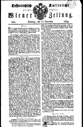 Wiener Zeitung 18291110 Seite: 1