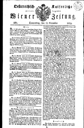 Wiener Zeitung 18291112 Seite: 1