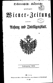 Wiener Zeitung 1830bl01 Seite: 1