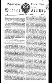 Wiener Zeitung 18300107 Seite: 1