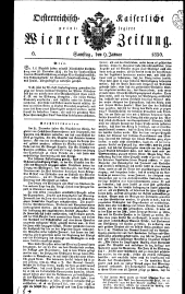 Wiener Zeitung 18300109 Seite: 1