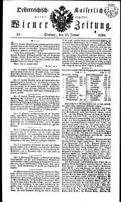 Wiener Zeitung 18300126 Seite: 1