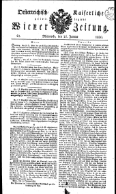 Wiener Zeitung 18300127 Seite: 1