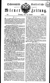 Wiener Zeitung 18300129 Seite: 1