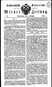 Wiener Zeitung 18300204 Seite: 1