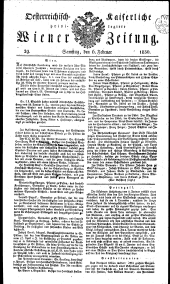 Wiener Zeitung 18300206 Seite: 1