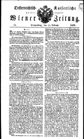 Wiener Zeitung 18300211 Seite: 1