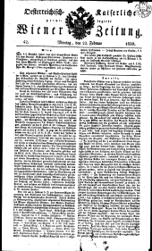 Wiener Zeitung 18300222 Seite: 1