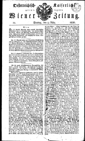 Wiener Zeitung 18300309 Seite: 1