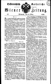 Wiener Zeitung 18300310 Seite: 1